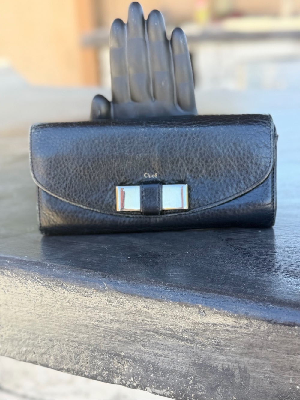 Chloe Lily Leather Long Bifold Wallet